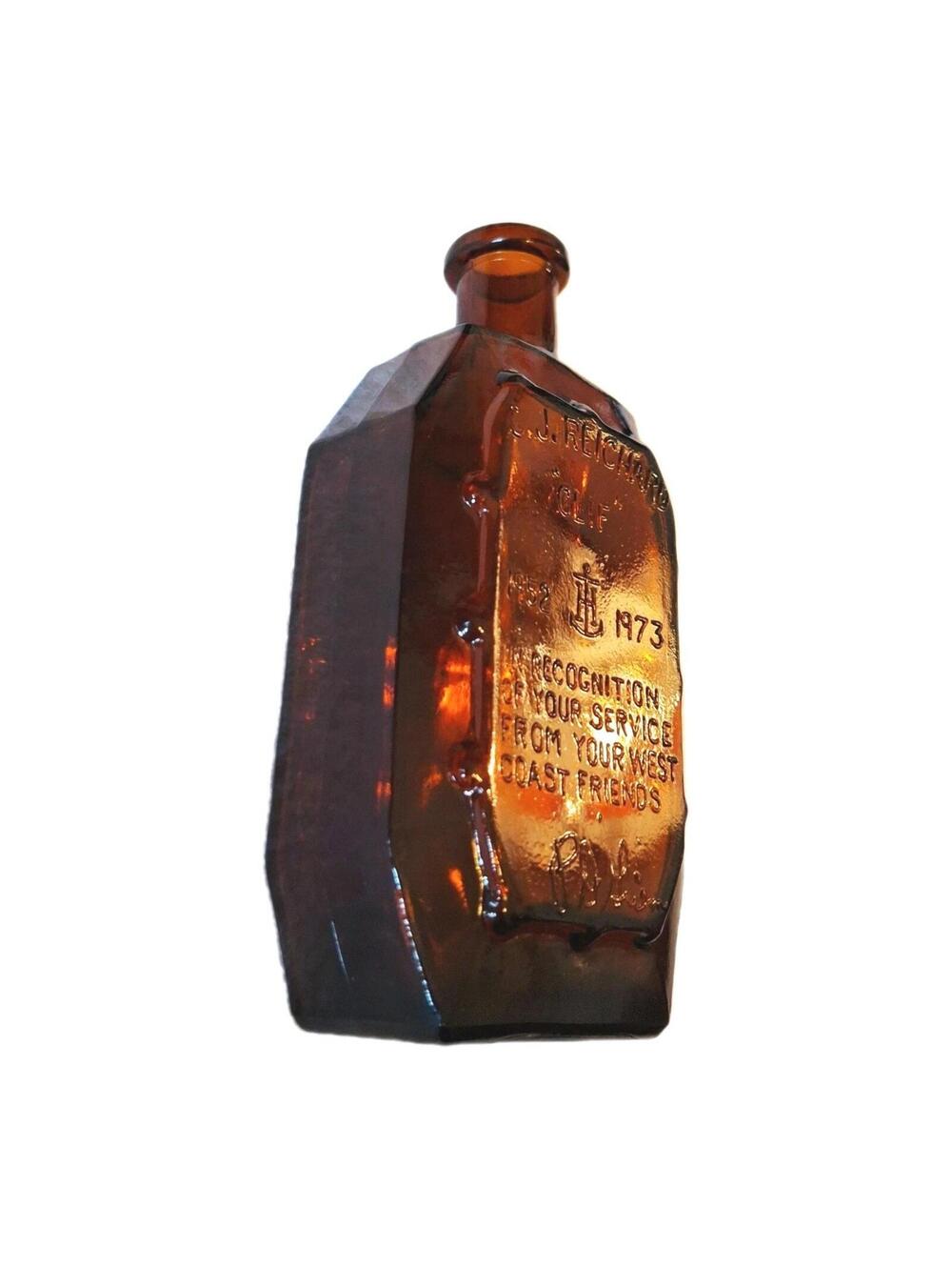 1 of 1 RARE 1952 Ball Corp Presentation Flask Glass Bottle CJ Reichard PD Griem